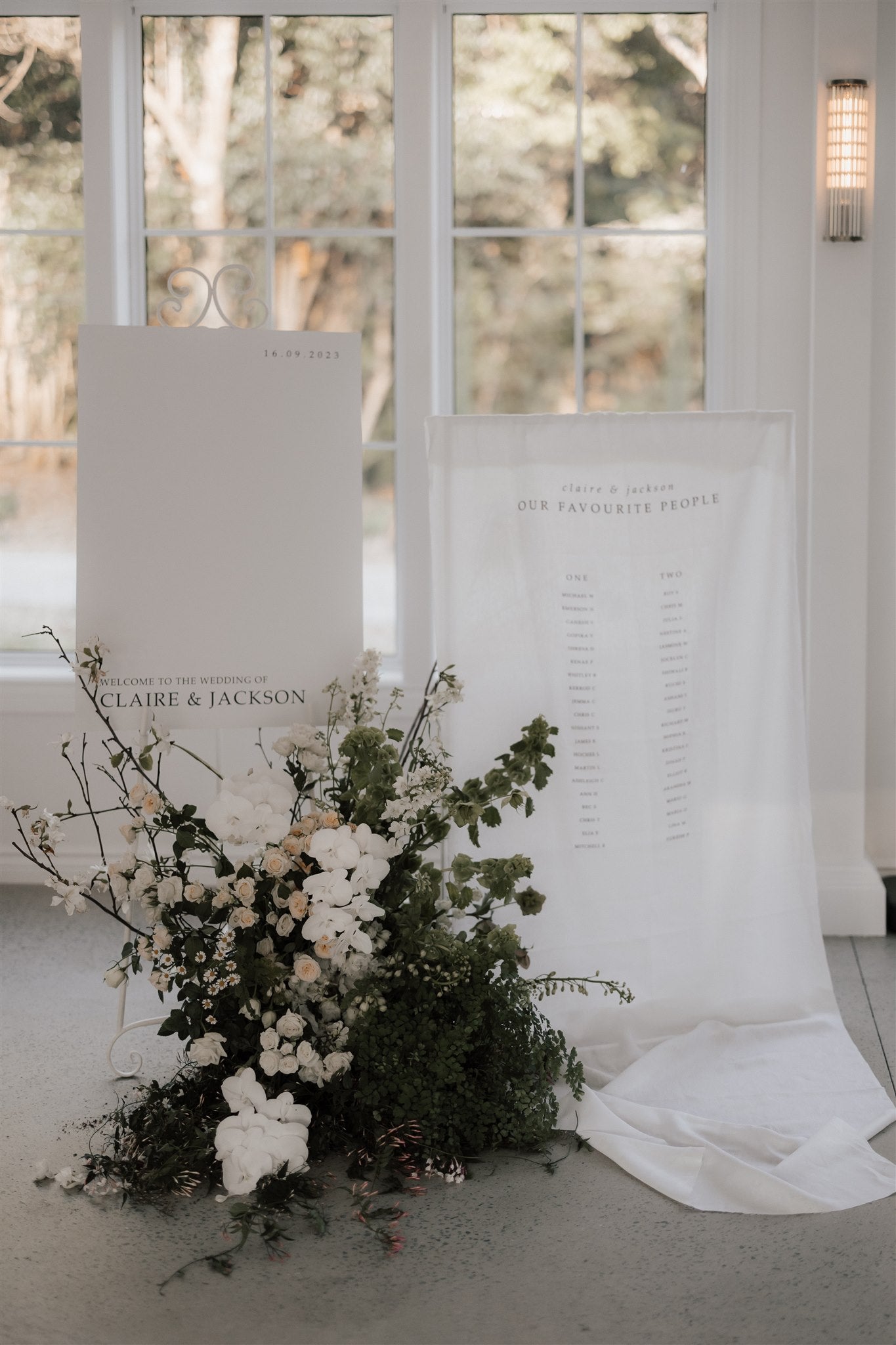 White Signage Frame