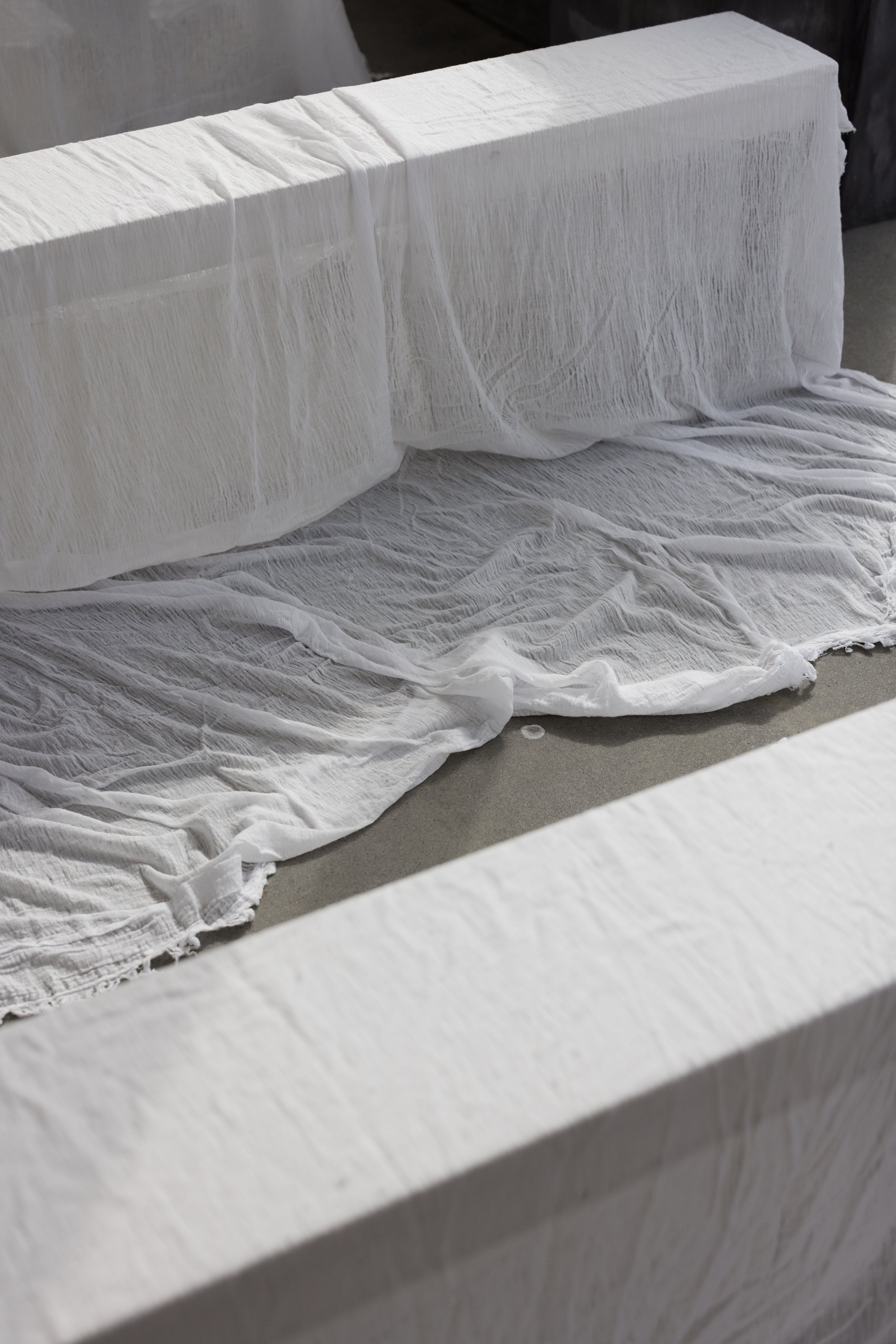 Ivory Textured Cotton Tablecloths