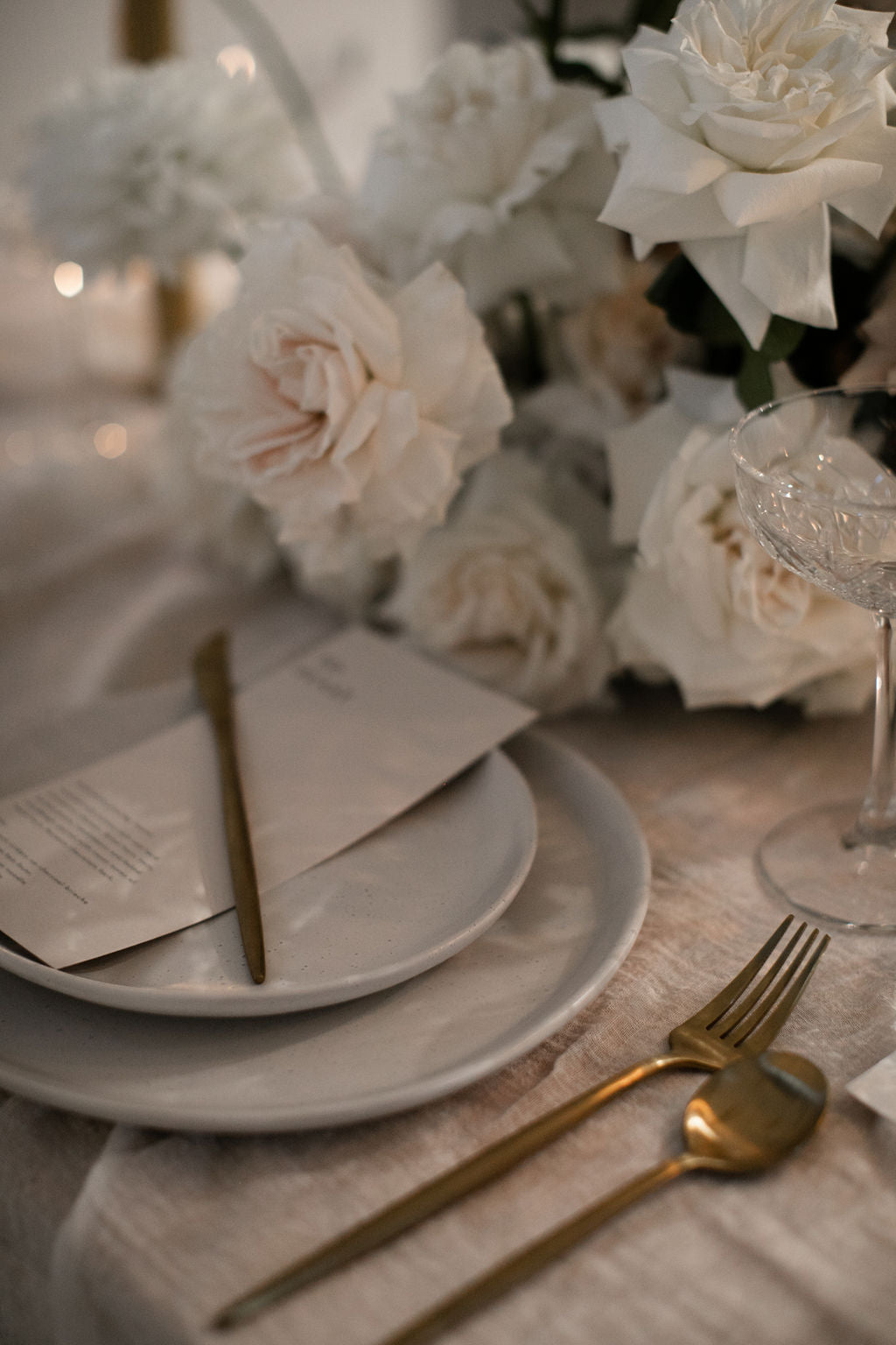 Gold Cutlery for Hire | For Love & Living Gold Coast Weddings & Events