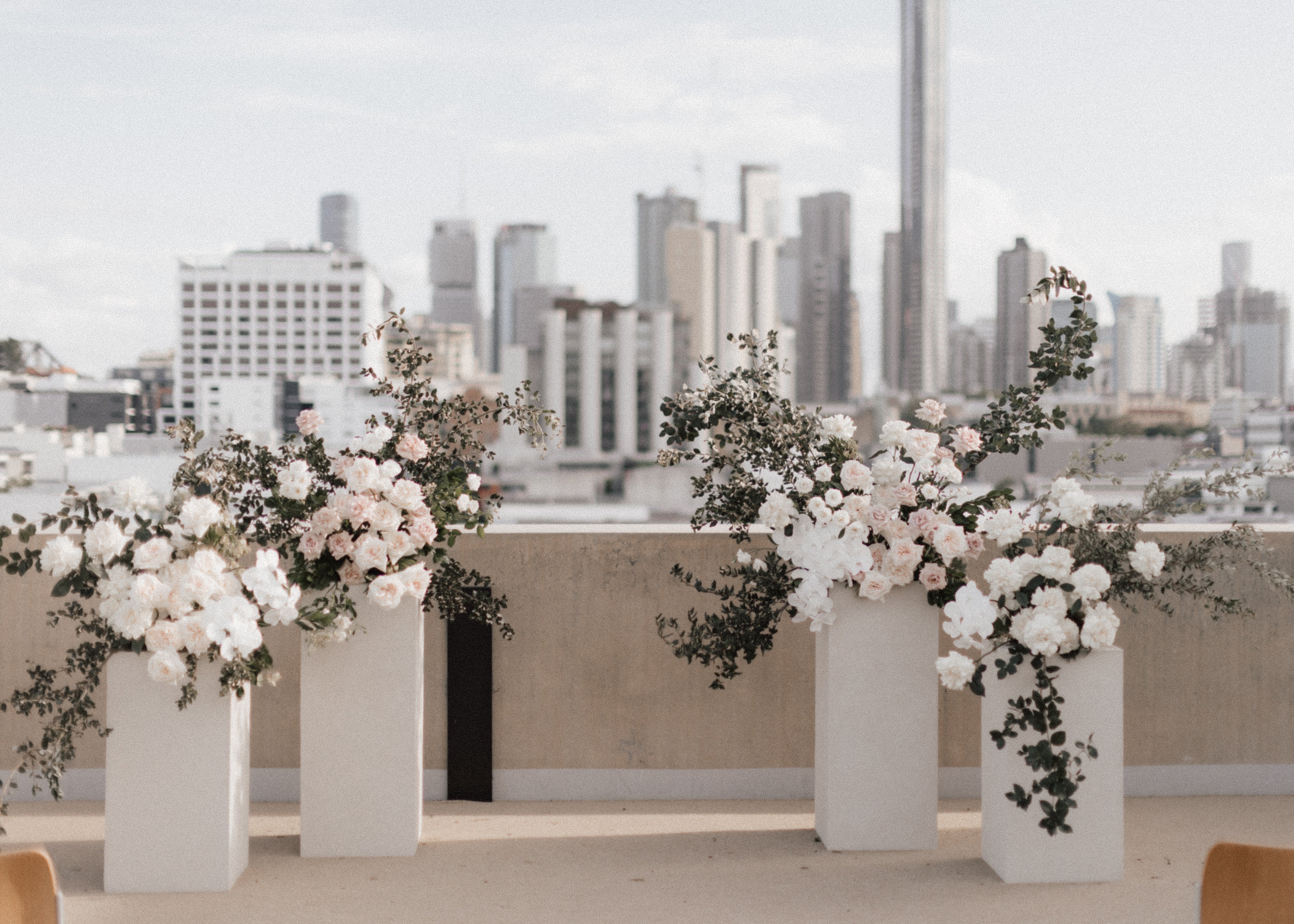 Textured Plinths Available For Hire. \For Love & Living Gold Coast Wedding & Event Hire