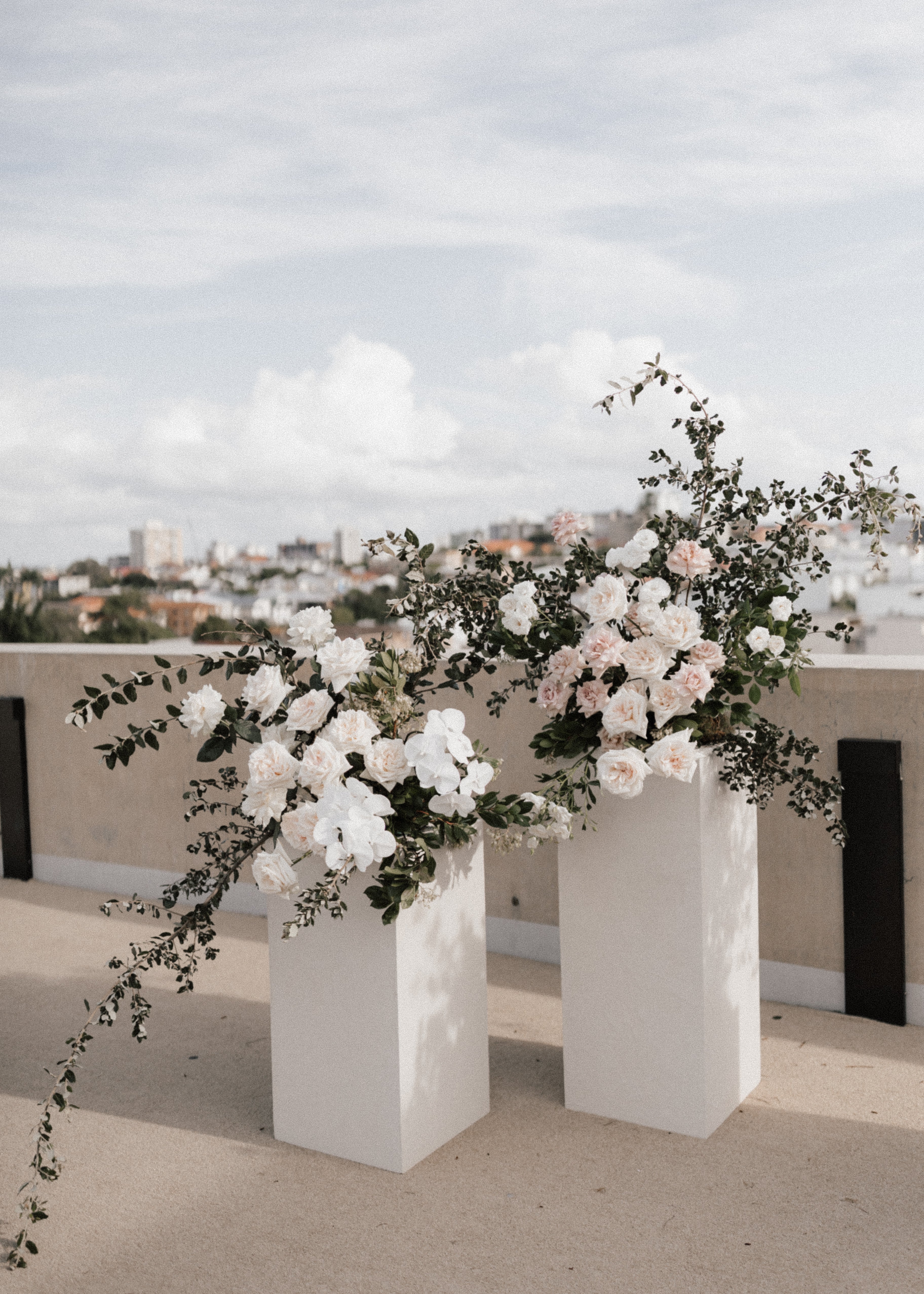 Textured Plinths Available For Hire. \For Love & Living Gold Coast Wedding & Event Hire
