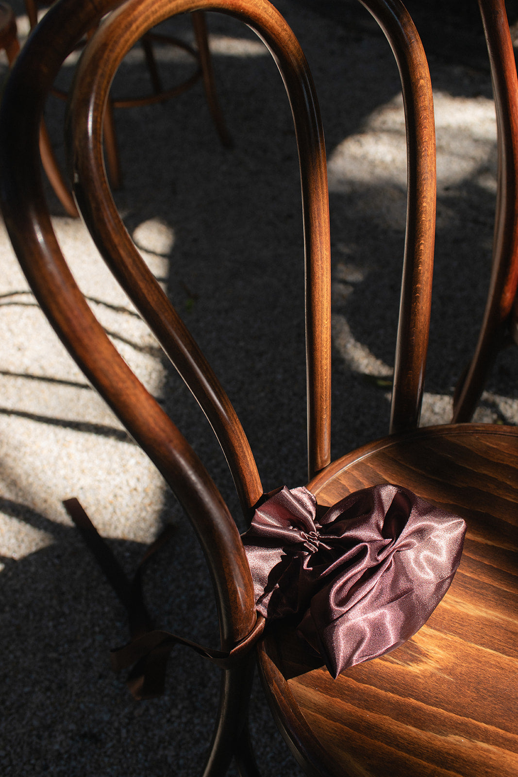 For Love & Living Chocolate Satin Petal Bags