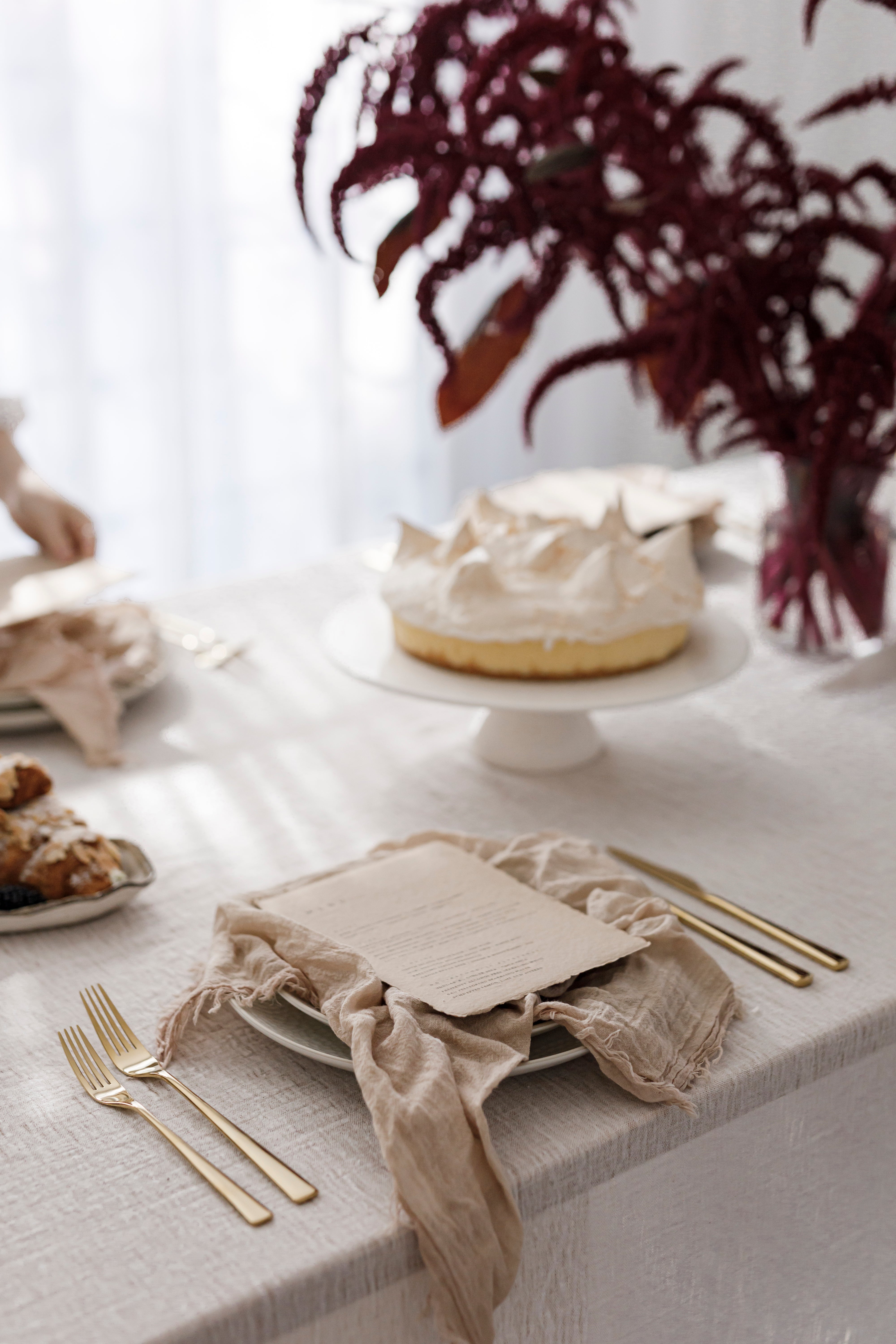 Ivory Textured Cotton Tablecloth - For Love & Living Australia