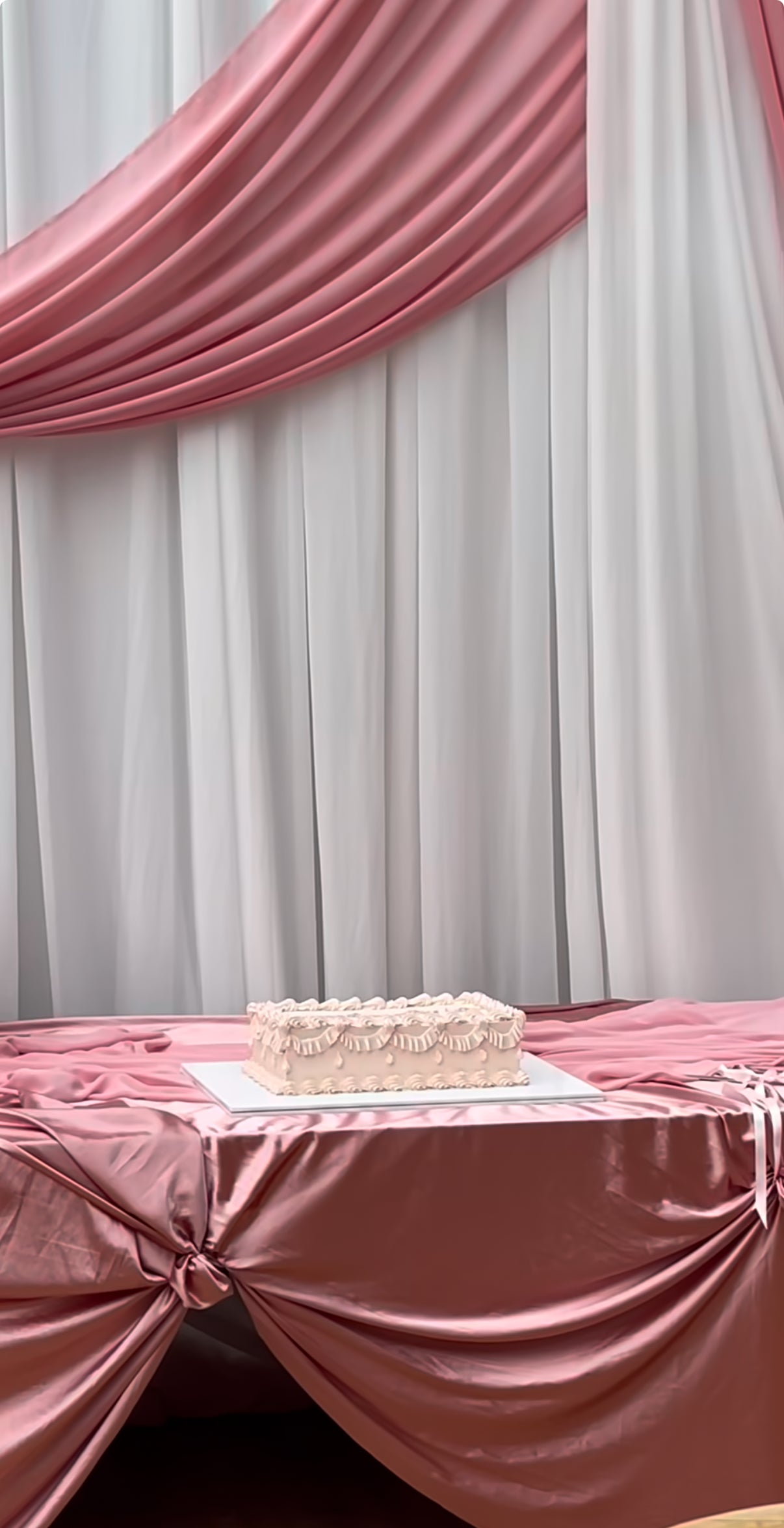 Blush Pink Satin Styling Fabric
