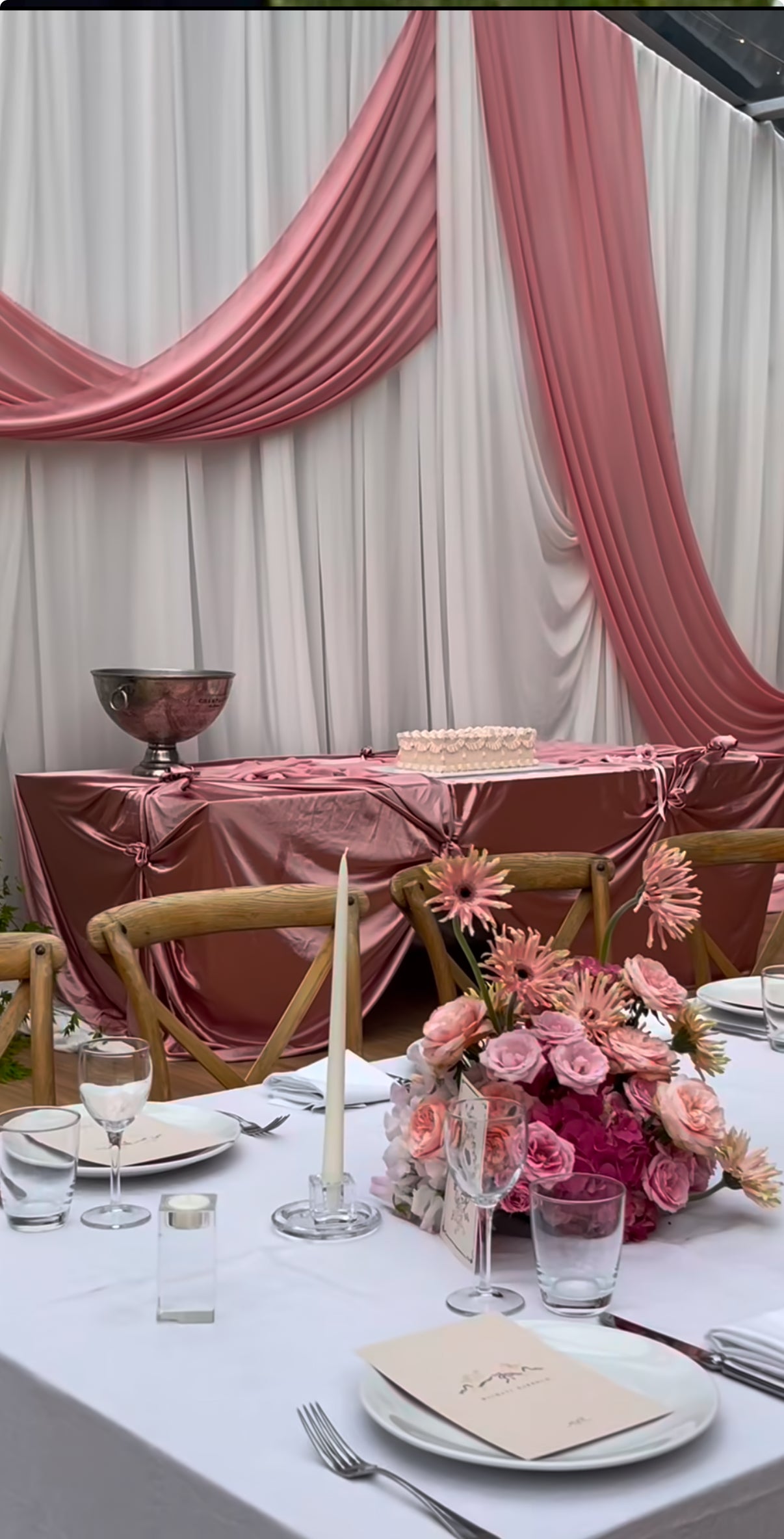 Marquee Backdrop Draping