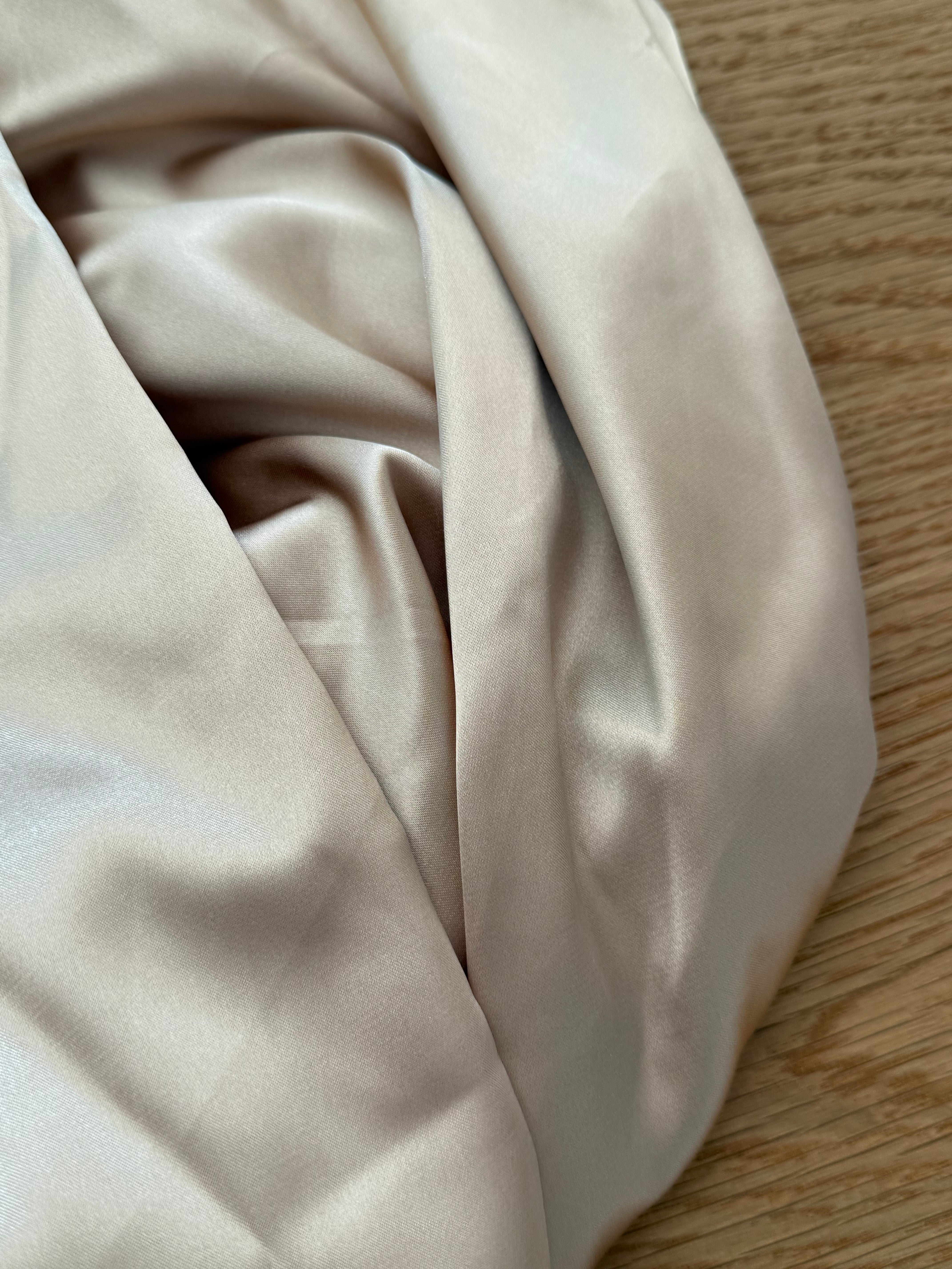 Nude Shimmer Satin Styling Fabric