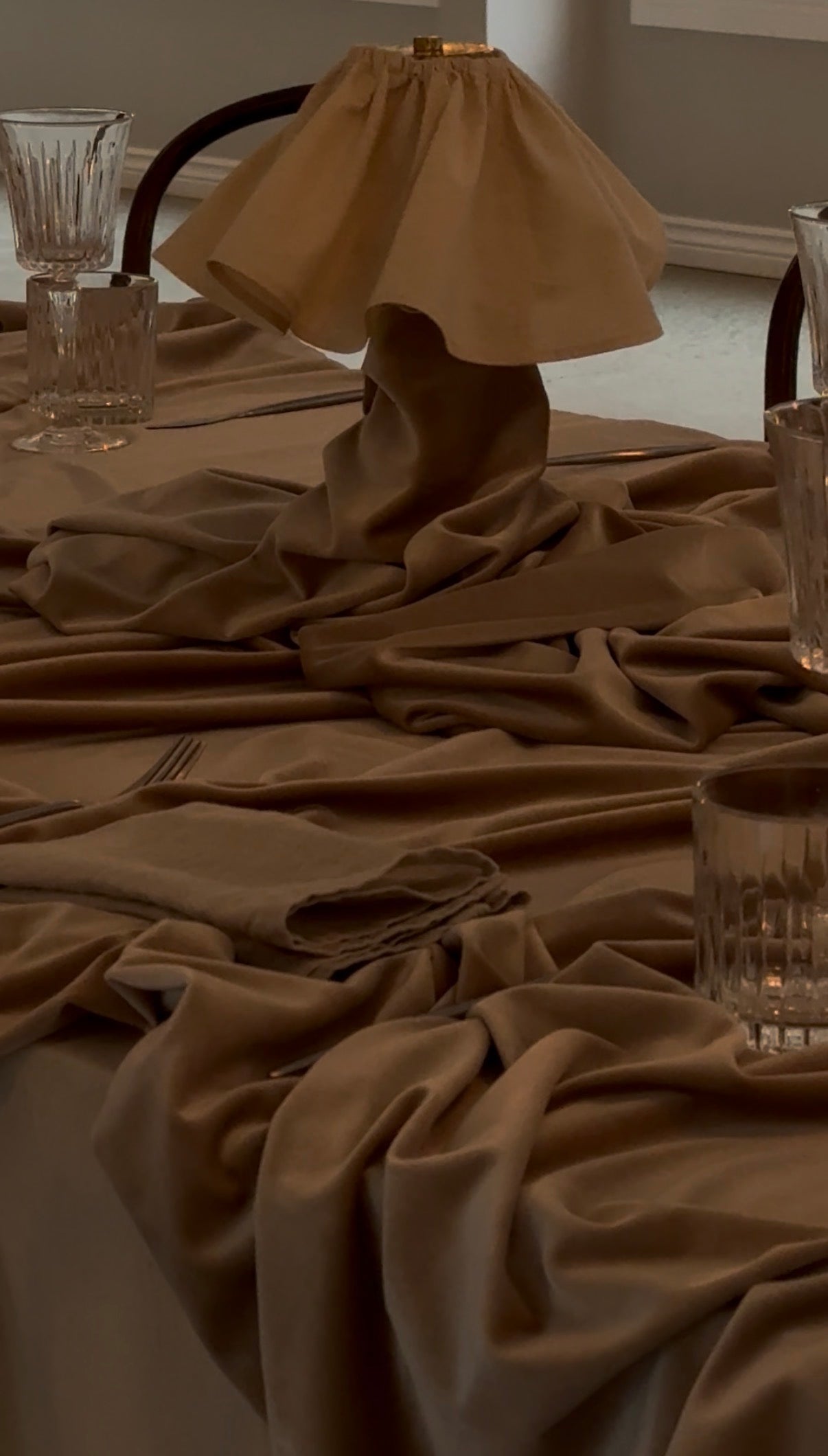 Beige Fabric Lamp Shade