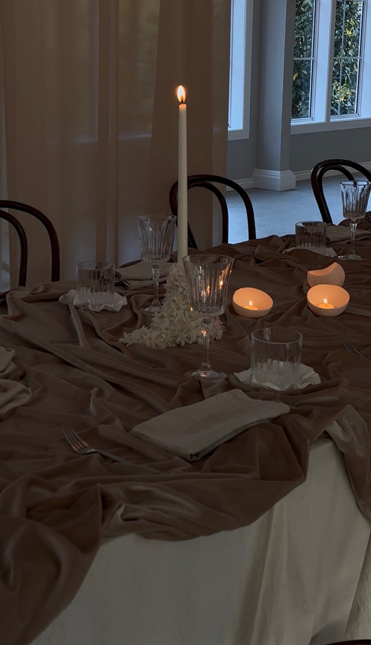 Beige Velvet Styling Fabric
