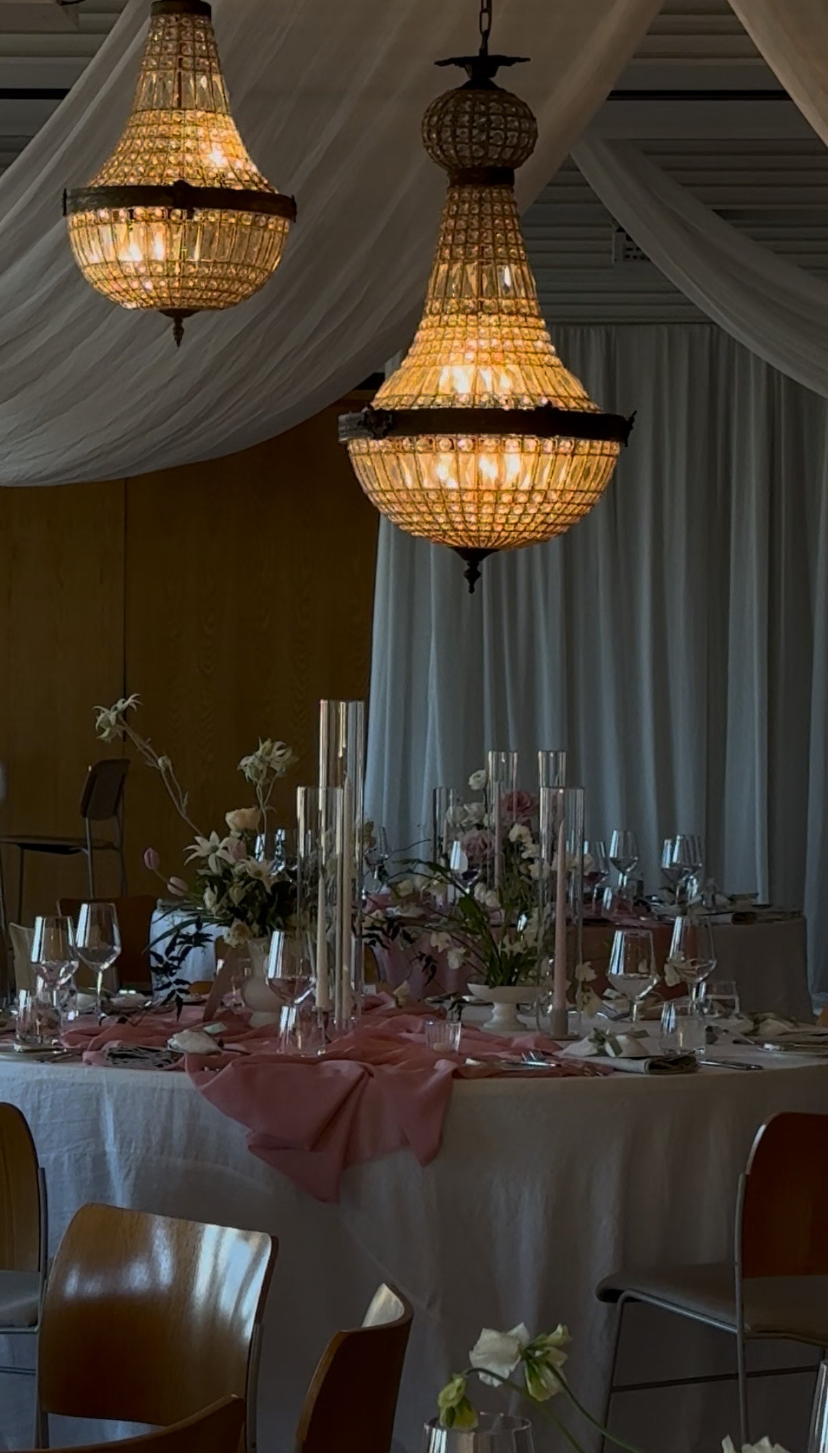 White French Linen Dining Table Rounds