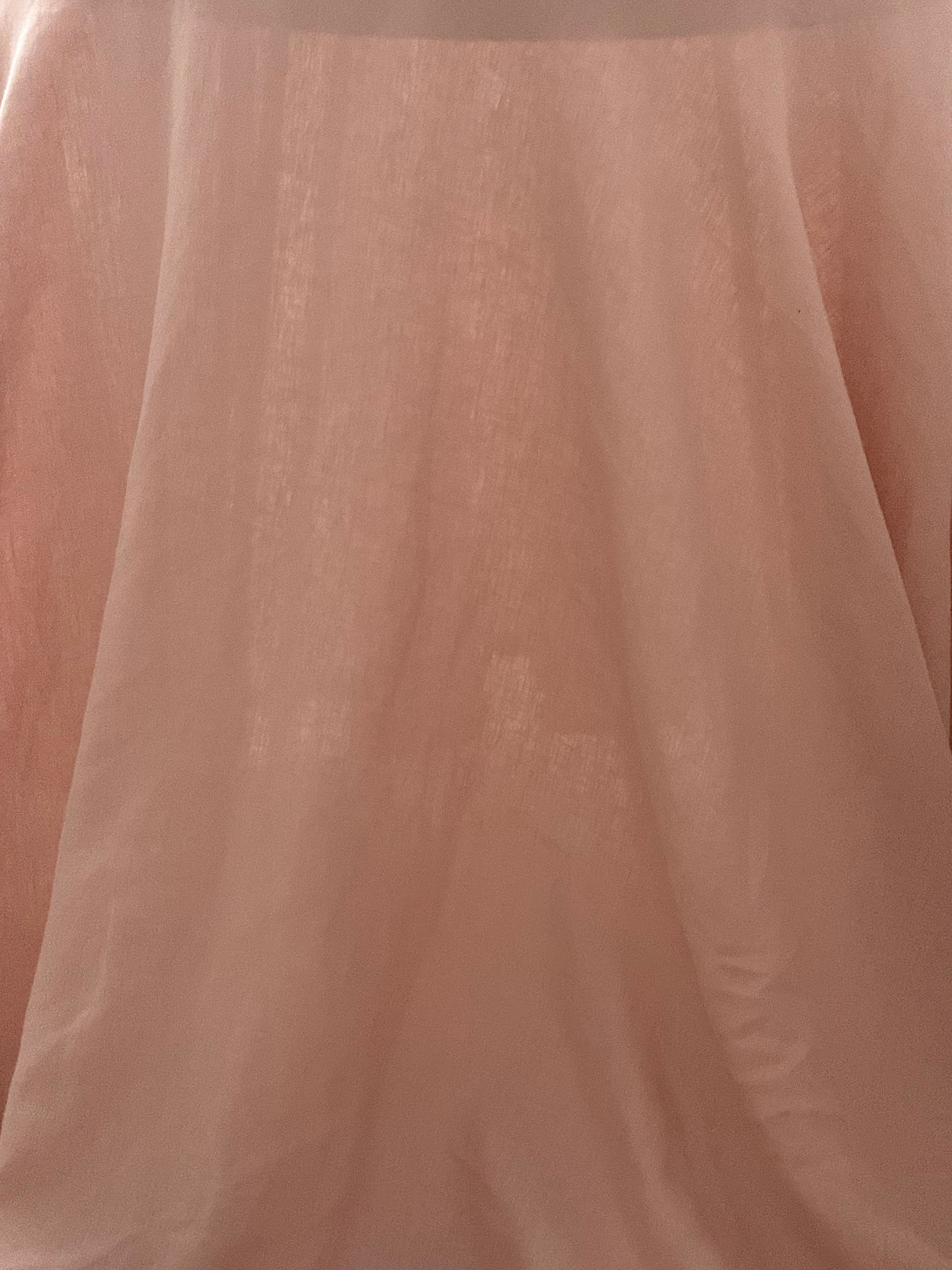 Pink French Linen Cafe Rounds