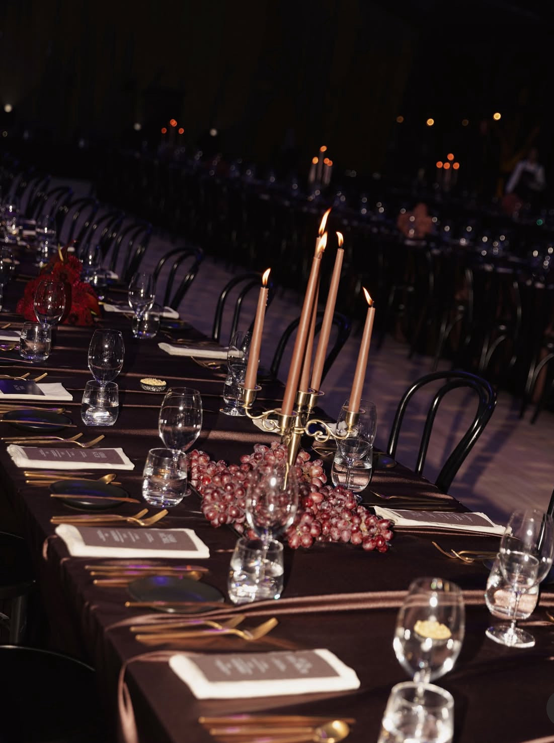 Chocolate Satin Tablecloths