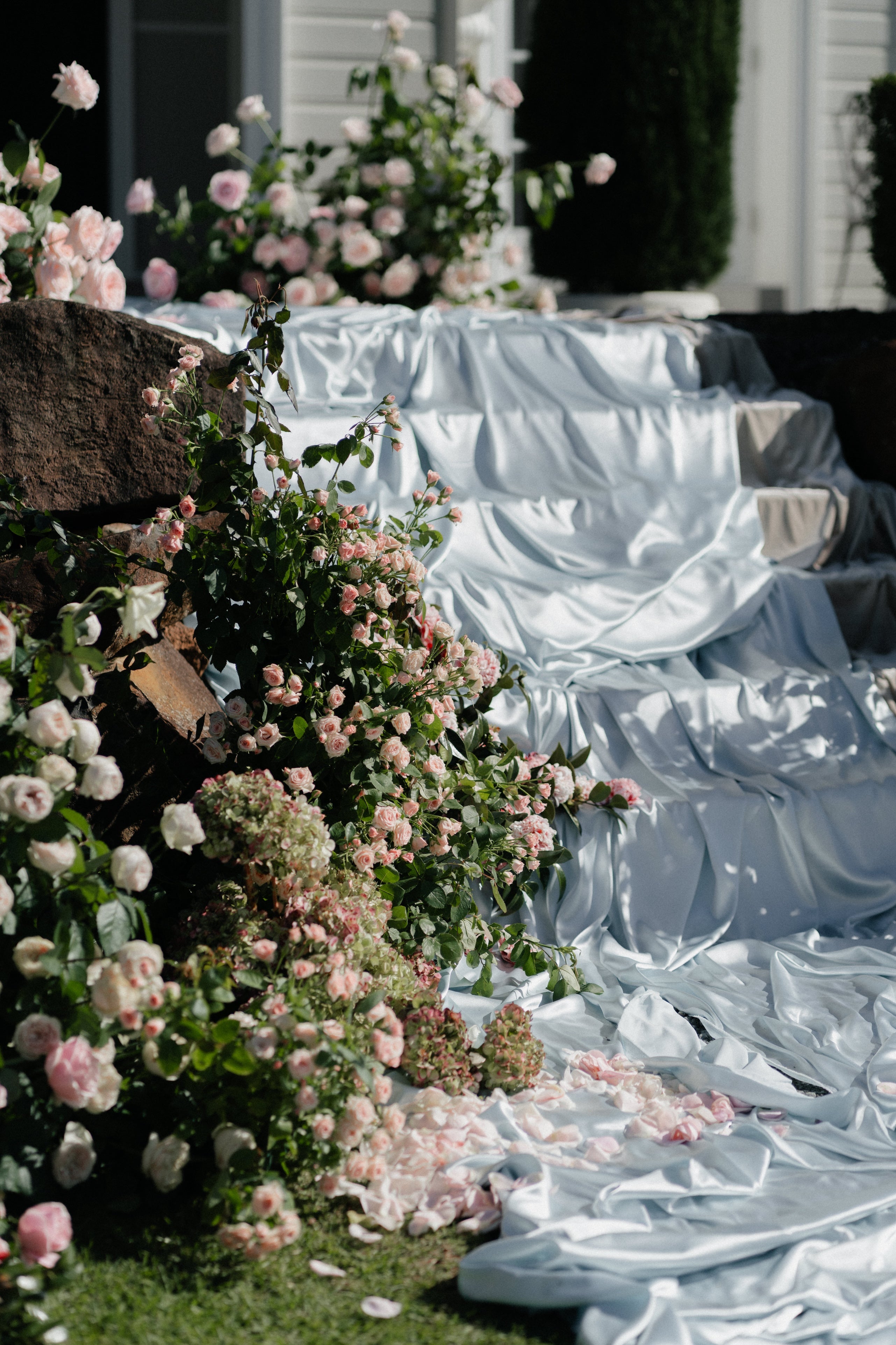Sky Satin Styling Fabric