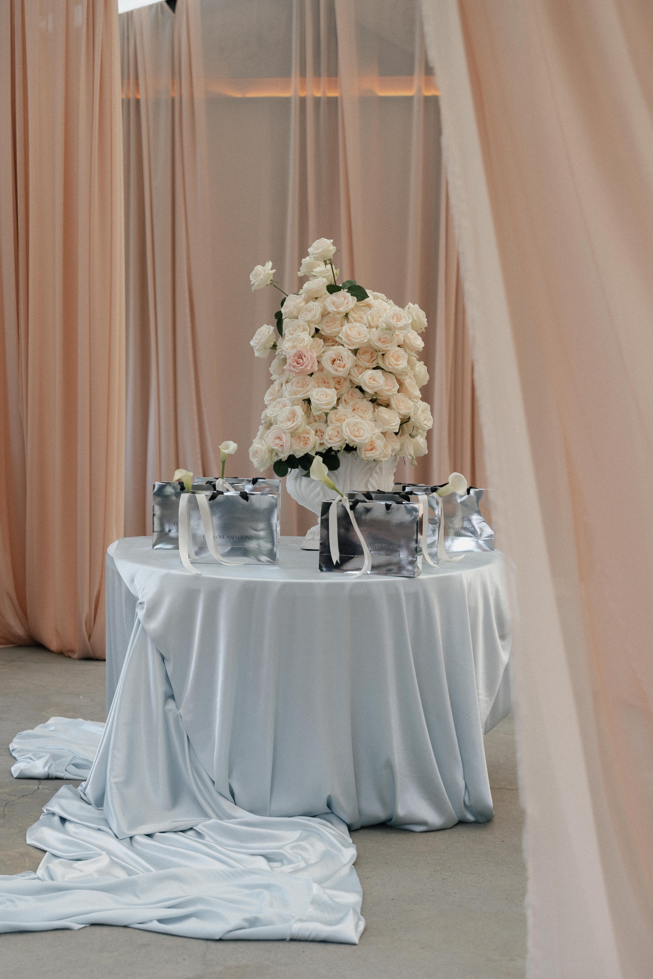 Sky Satin Styling Fabric