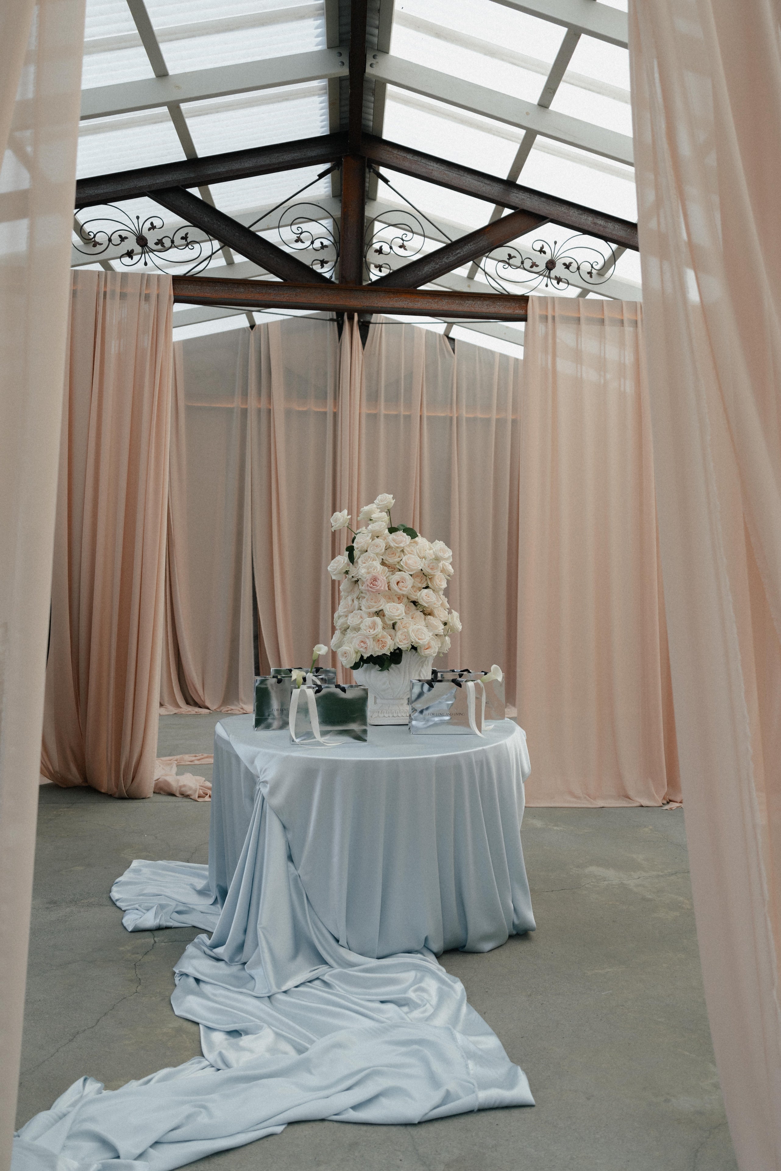 Beige  Chiffon Drapery