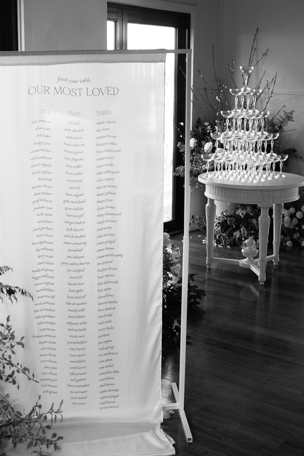 Fabric Signage Frame For Hire | For Love & Living Gold Coast Weddings & Events